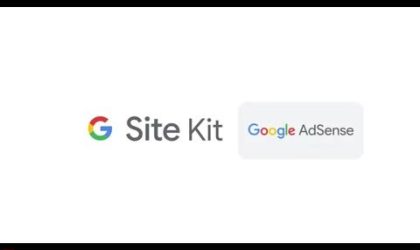 A professional laptop setup displaying a blog for Google AdSense approval success.