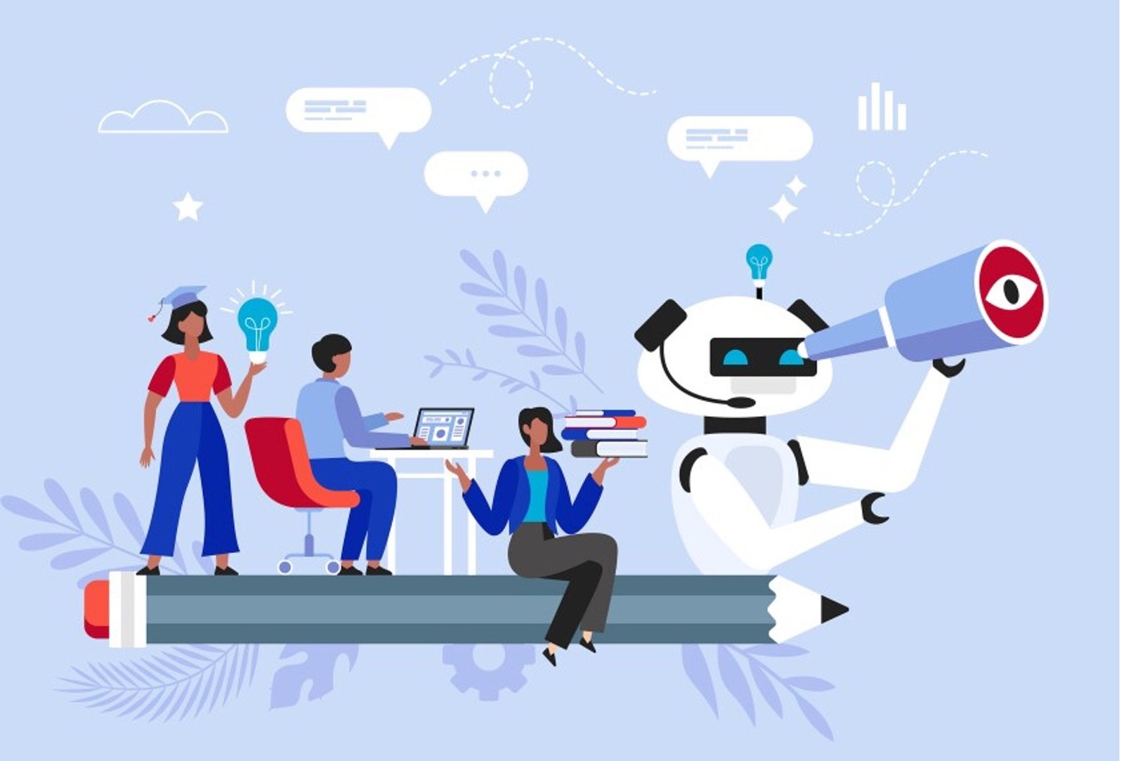 A content writer carefully editing and refining AI-generated text to ensure human quality.